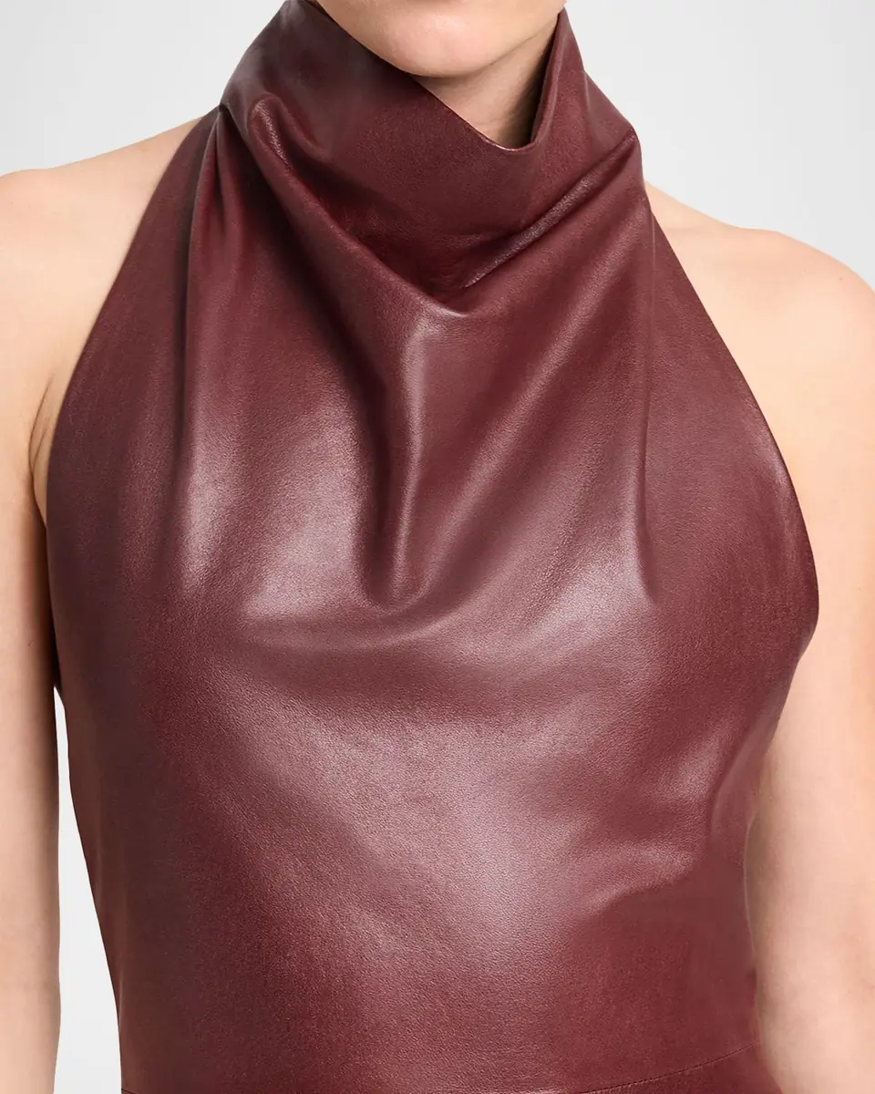 TWP Lola Leather Column Dress | Thumbnail 6 TWP Lola Leather Column Dress | Thumbnail 6