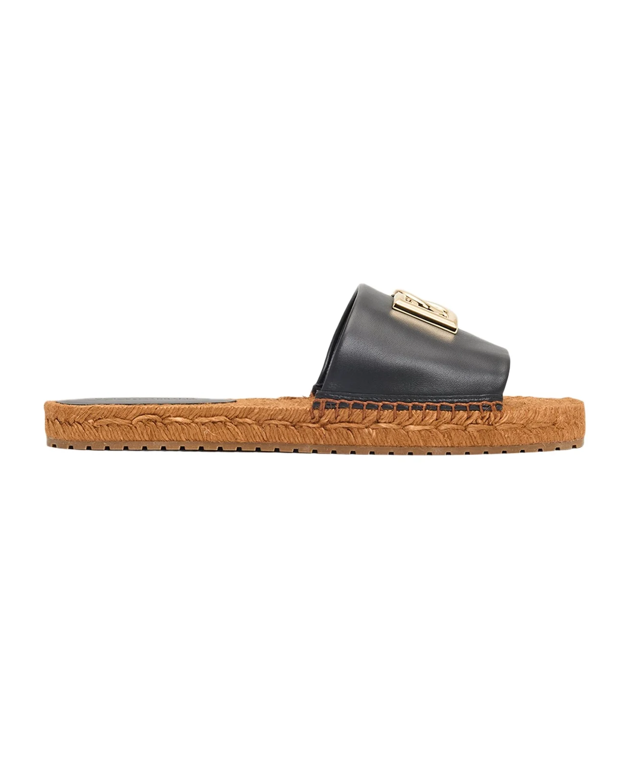 Dolce & Gabbana DG Medallion Napa Espadrille Sandals