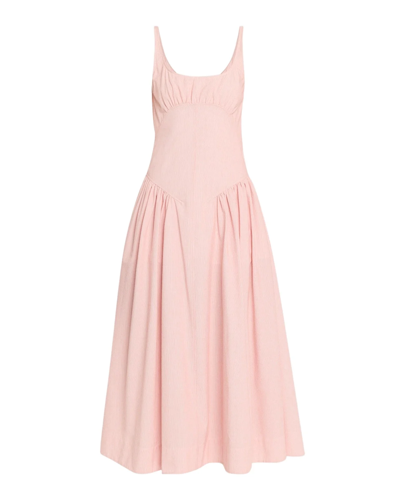 Solira Seersucker Fit-&-Flare Midi Dress Solira Seersucker Fit-&-Flare Midi Dress