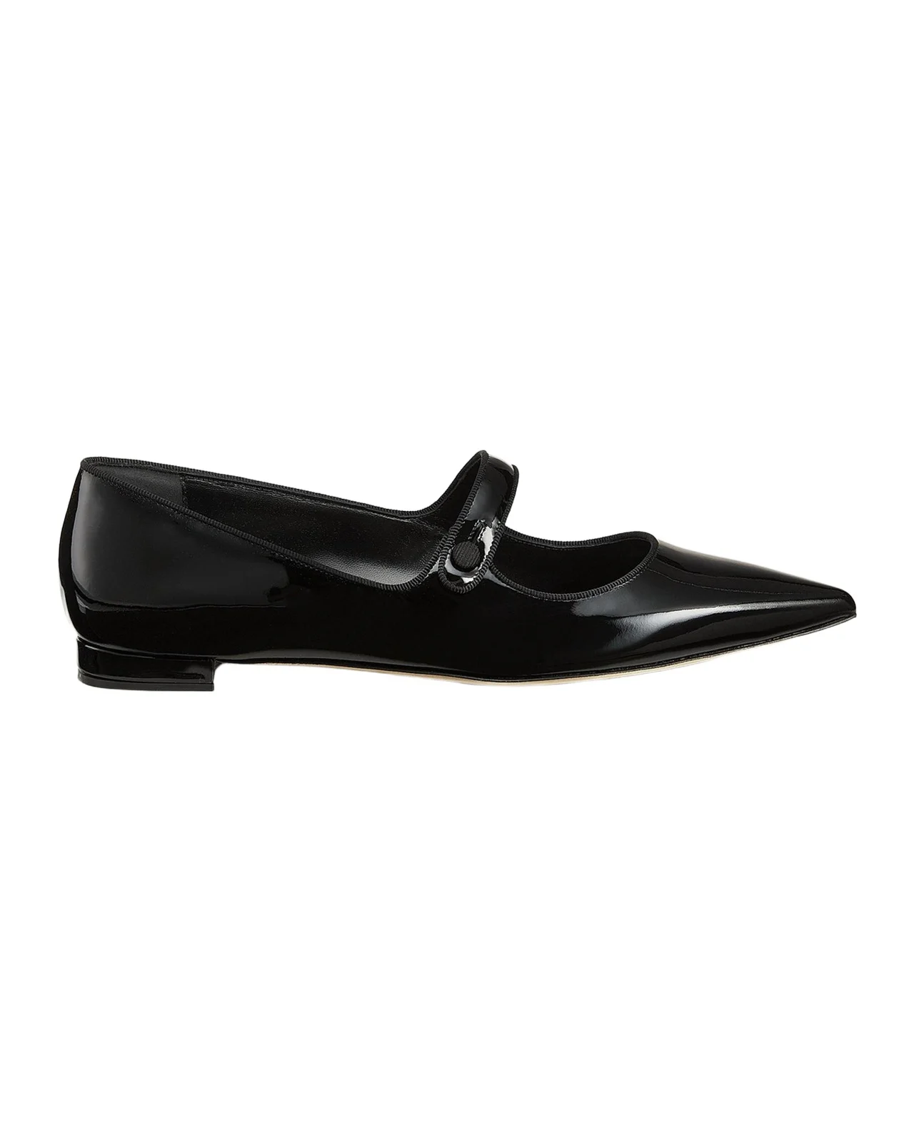 Manolo Blahnik Campariflat 10MM Patent Leather Mary Janes