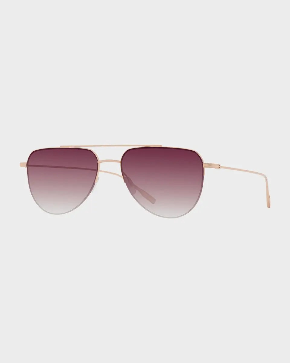 BARTON PERREIRA McNair 55mm Titanium Aviator Sunglasses | Thumbnail 2