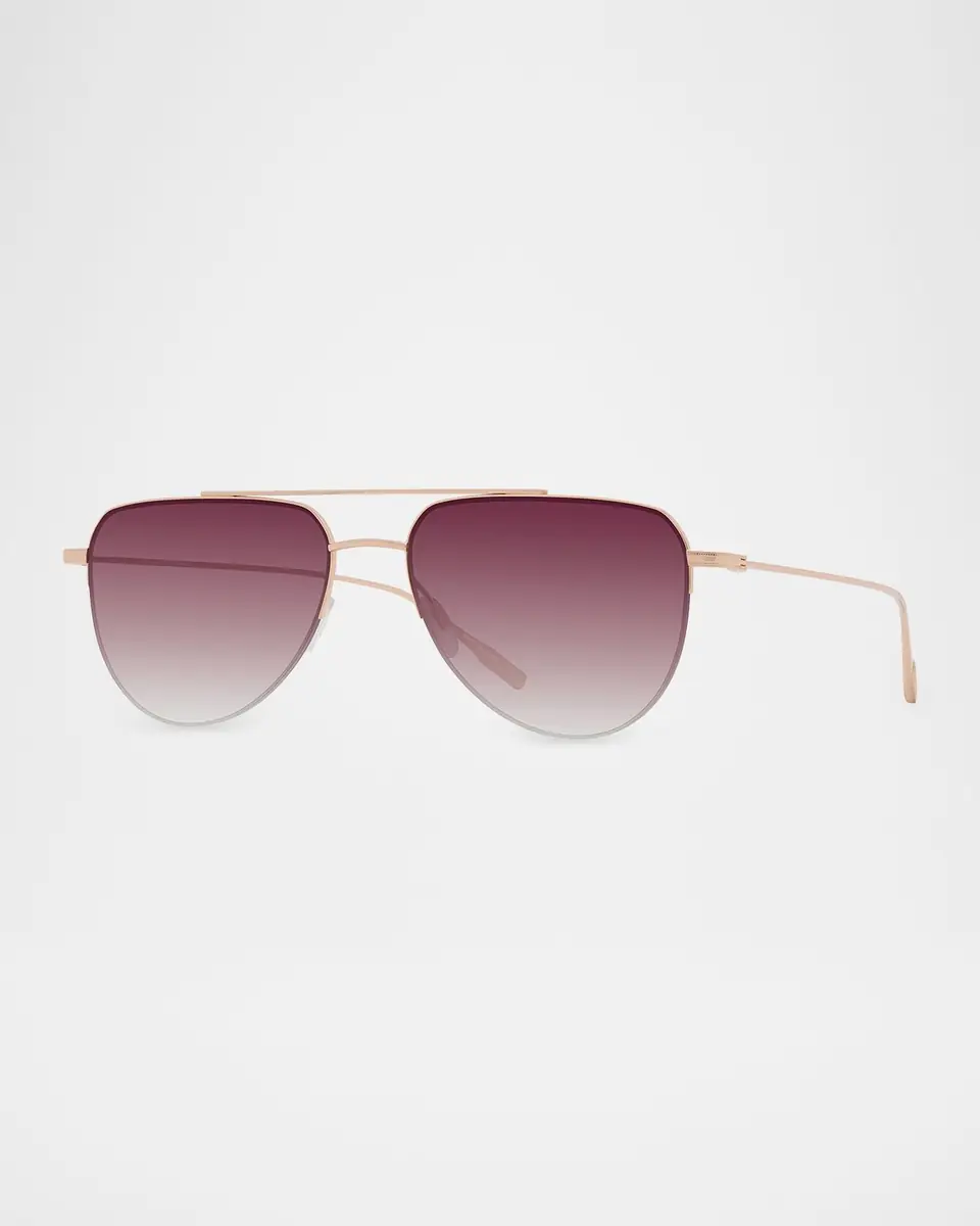 BARTON PERREIRA McNair 55mm Titanium Aviator Sunglasses | Thumbnail 3