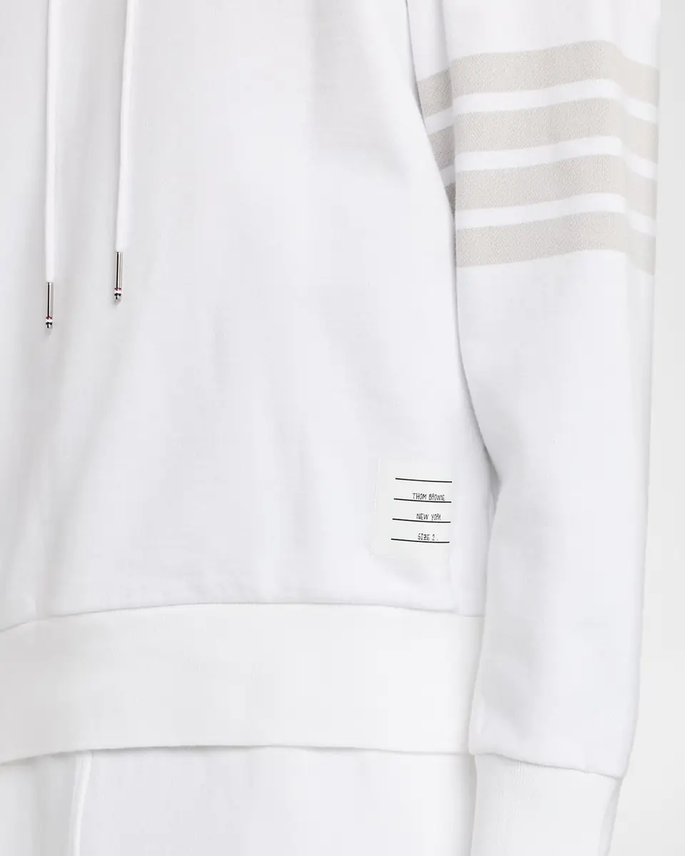 Thom Browne Men's 4-Bar Cotton Hoodie | Thumbnail 5 Thom Browne Men's 4-Bar Cotton Hoodie | Thumbnail 5