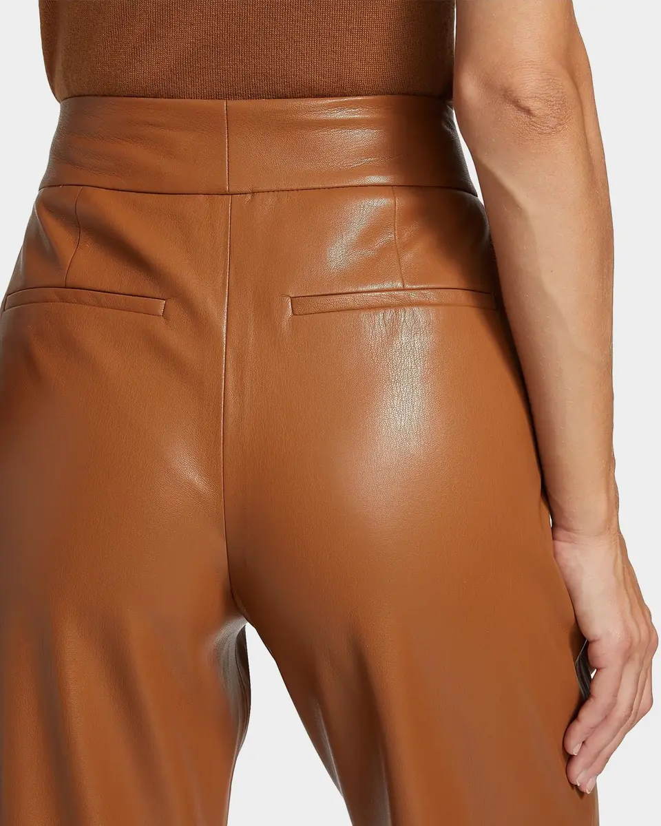 Alice + Olivia Dylan Vegan Leather Wide-Leg Pants | Thumbnail 5