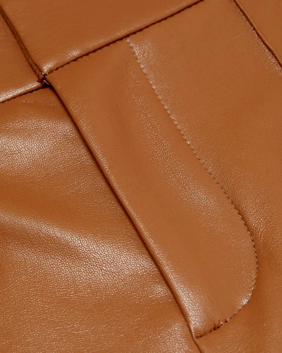 Alice + Olivia Dylan Vegan Leather Wide-Leg Pants | Thumbnail 6
