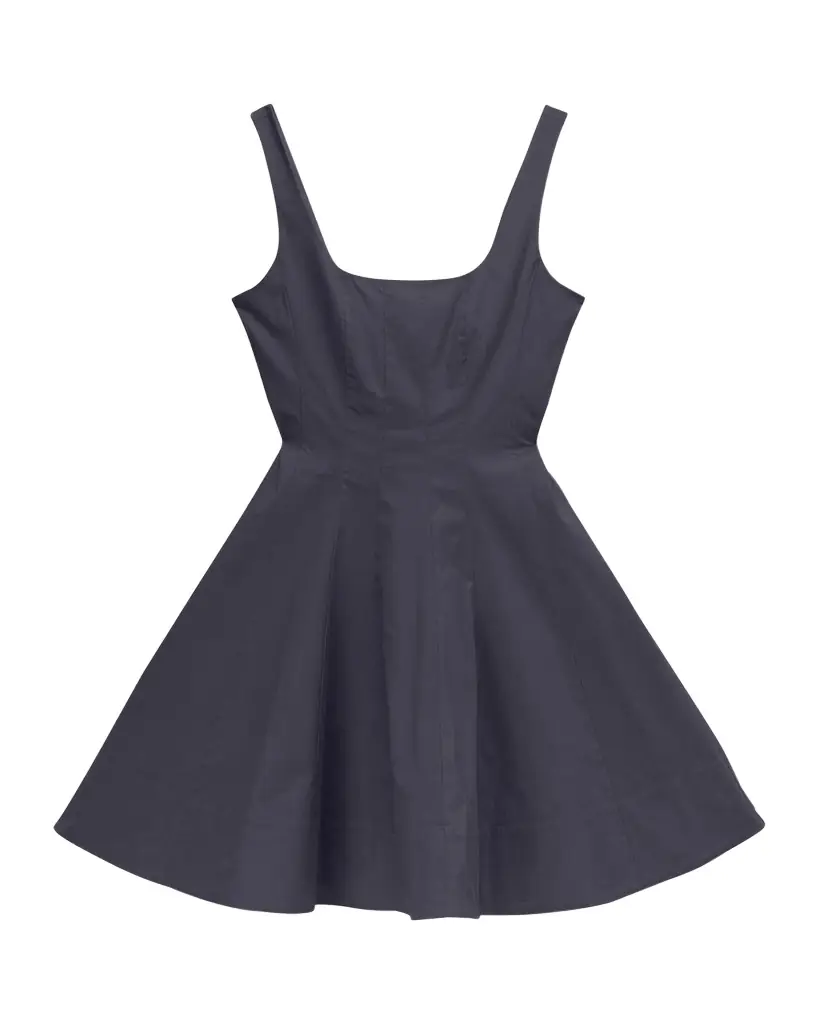 Staud Wells Corset Poplin Mini Dress | Image 1 Staud Wells Corset Poplin Mini Dress | Image 1