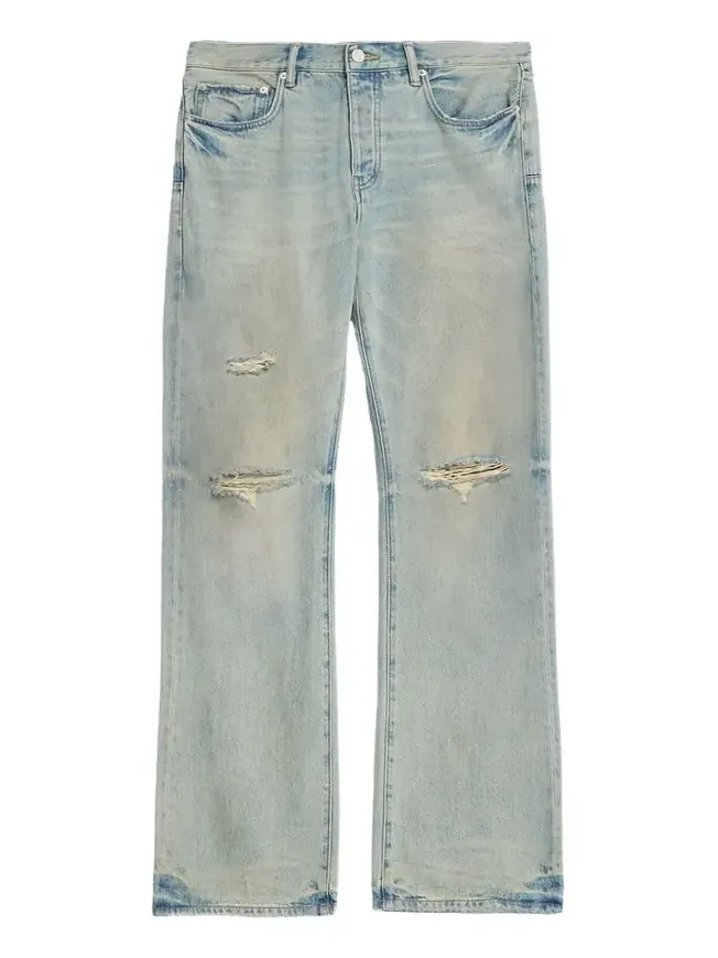 Men's Dirty Fade Relaxed Boot-Cut Jeans