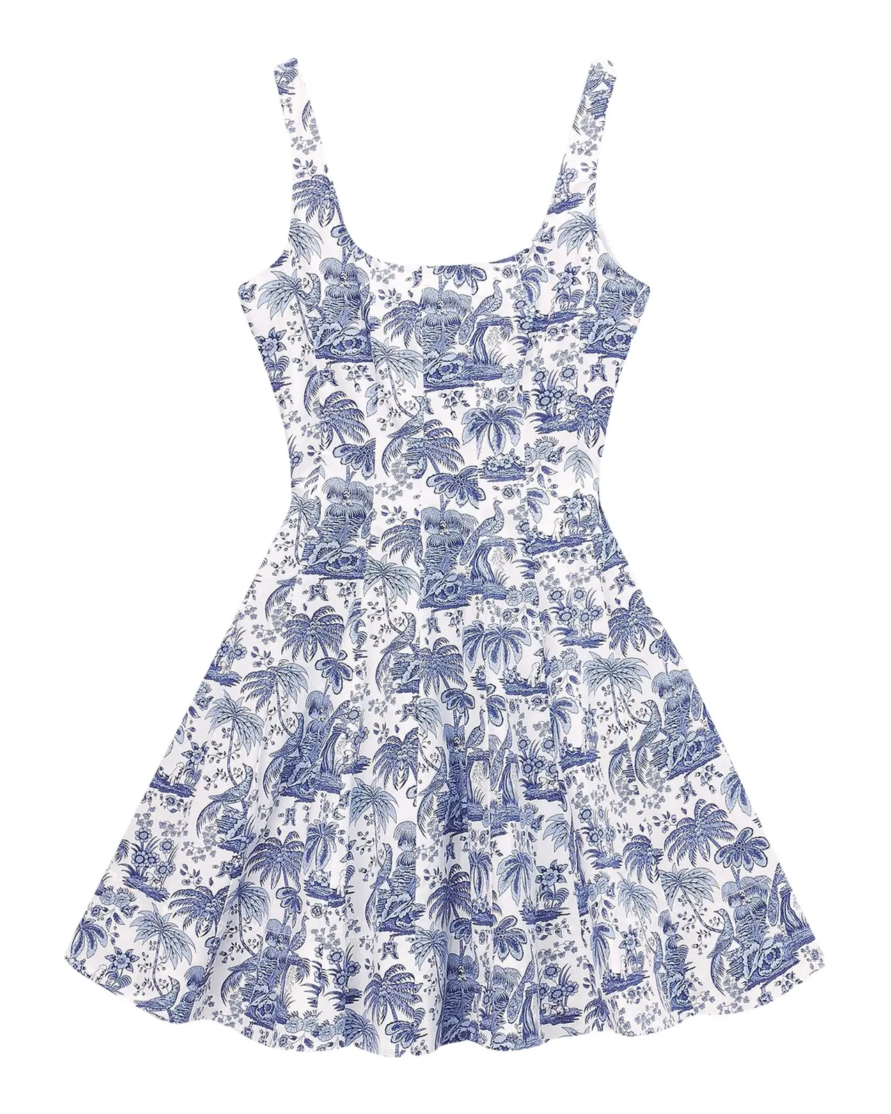Wells Dotted Sleeveless Fit & Flare Mini Dress Wells Dotted Sleeveless Fit & Flare Mini Dress