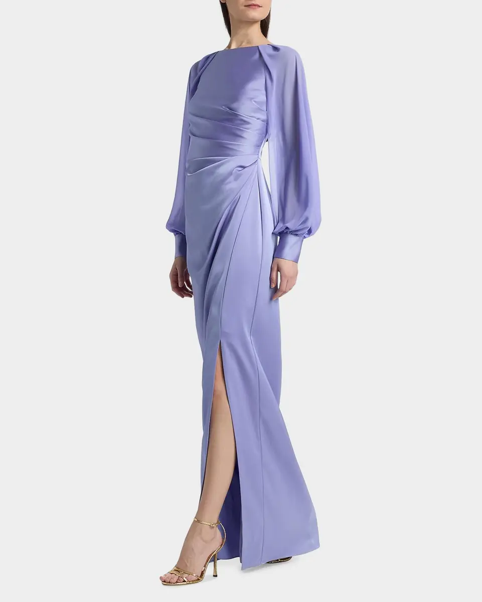 Theia Penelope Satin Column Dress | Thumbnail 7 Theia Penelope Satin Column Dress | Thumbnail 7
