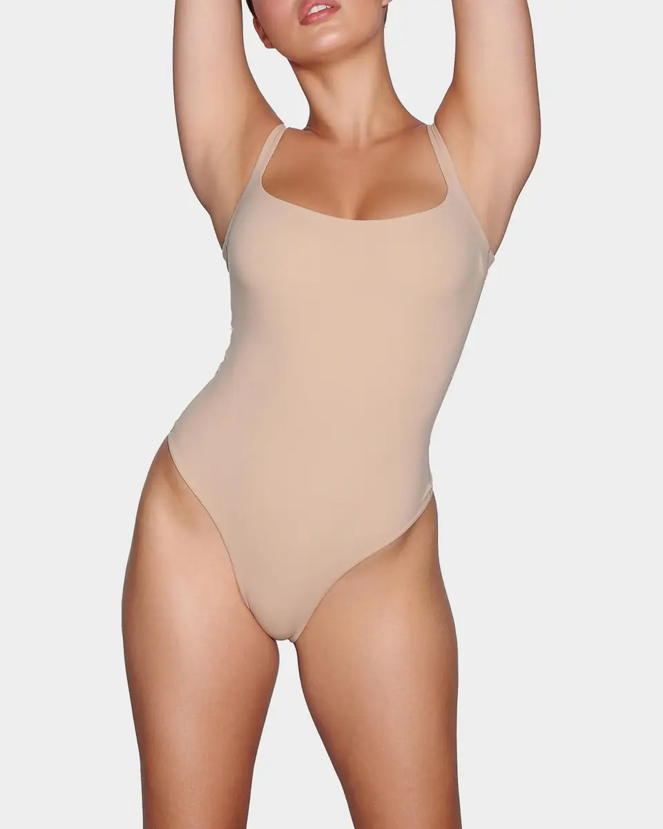 Skims Fits Everybody Square-Neck Bodysuit | Thumbnail 2