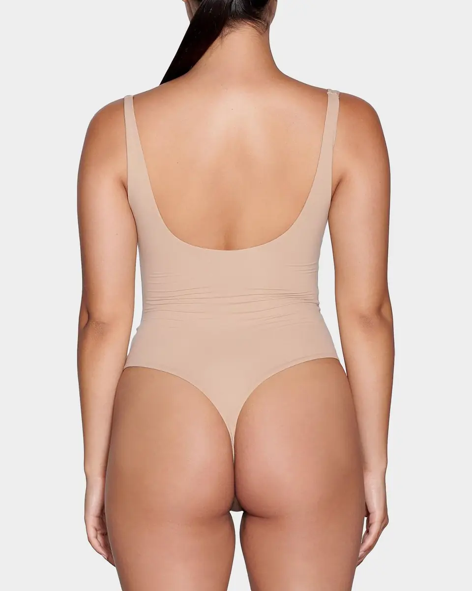 Skims Fits Everybody Square-Neck Bodysuit | Thumbnail 3