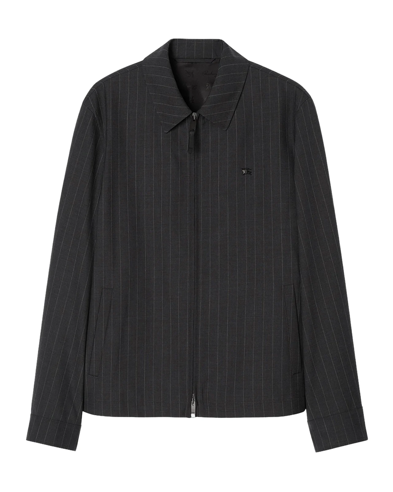 Burberry Men's Bloomsbury Wool Pinstripe Track Jacket