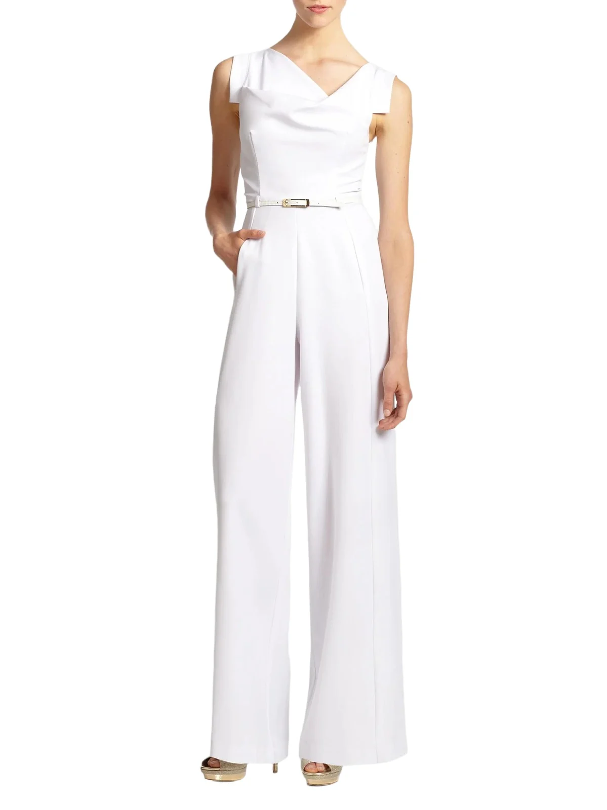 Women's Jackie Asymmetric Belted Jumpsuit Women's Jackie Asymmetric Belted Jumpsuit