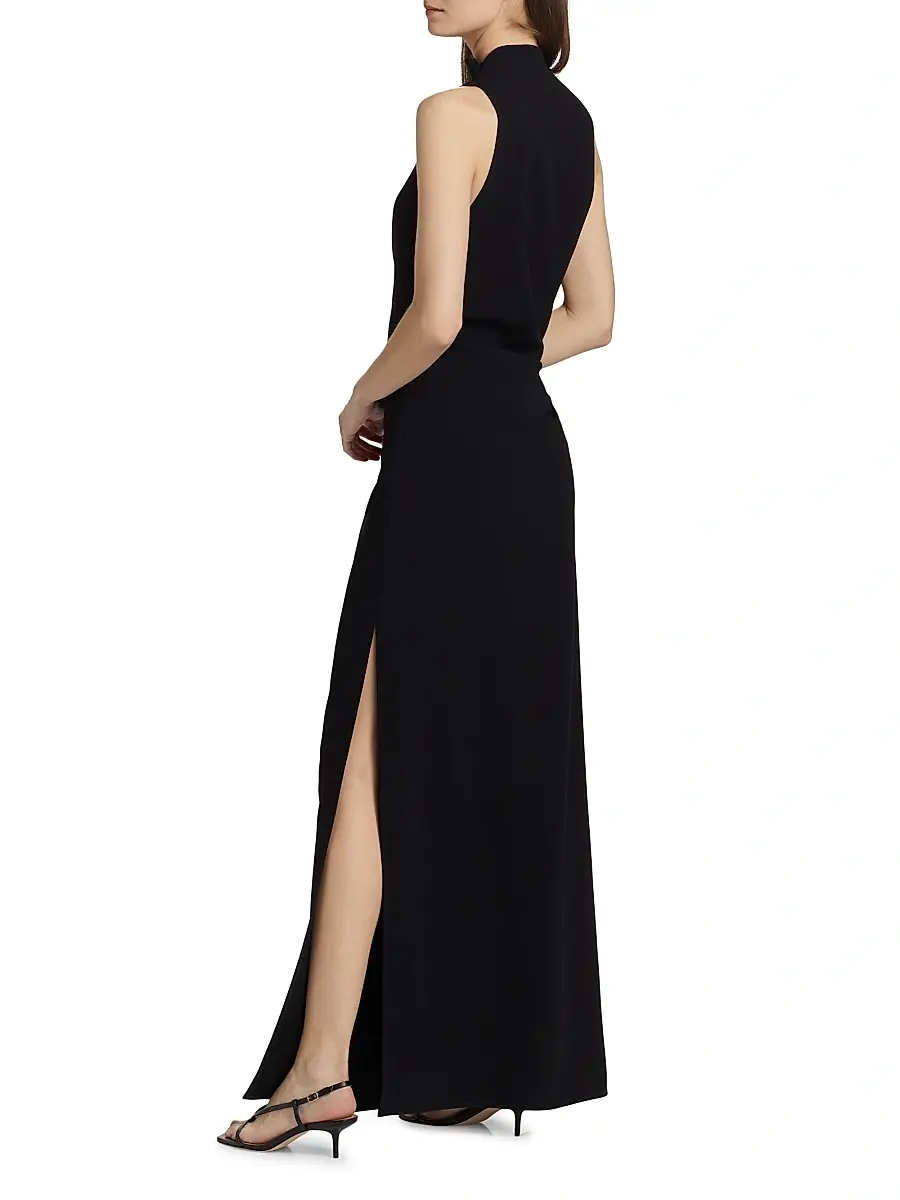 Proenza Schouler Women's Devyn Crêpe Drape Maxi Dress | Thumbnail 5 Proenza Schouler Women's Devyn Crêpe Drape Maxi Dress | Thumbnail 5