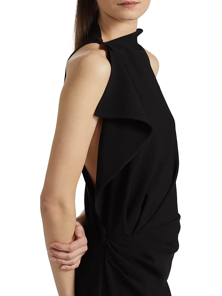 Proenza Schouler Women's Devyn Crêpe Drape Maxi Dress | Thumbnail 6 Proenza Schouler Women's Devyn Crêpe Drape Maxi Dress | Thumbnail 6