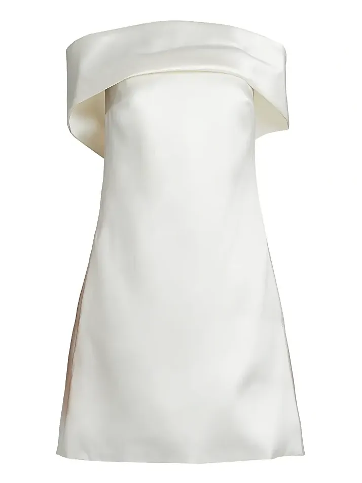 Women's Mikado Off-The-Shoulder Shift Dress