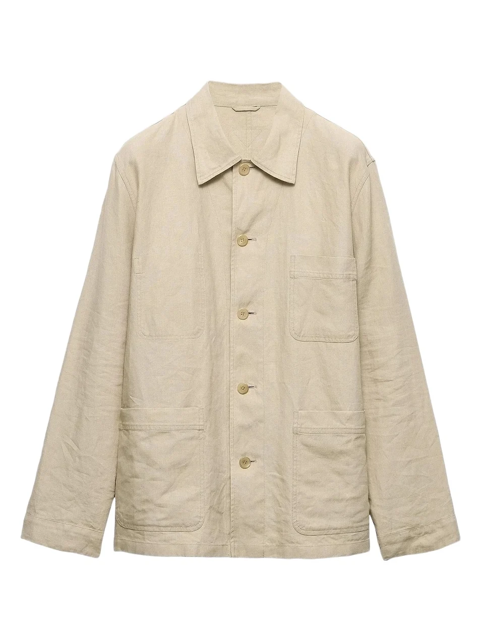 Prada Men's Single-Breasted Linen Jacket