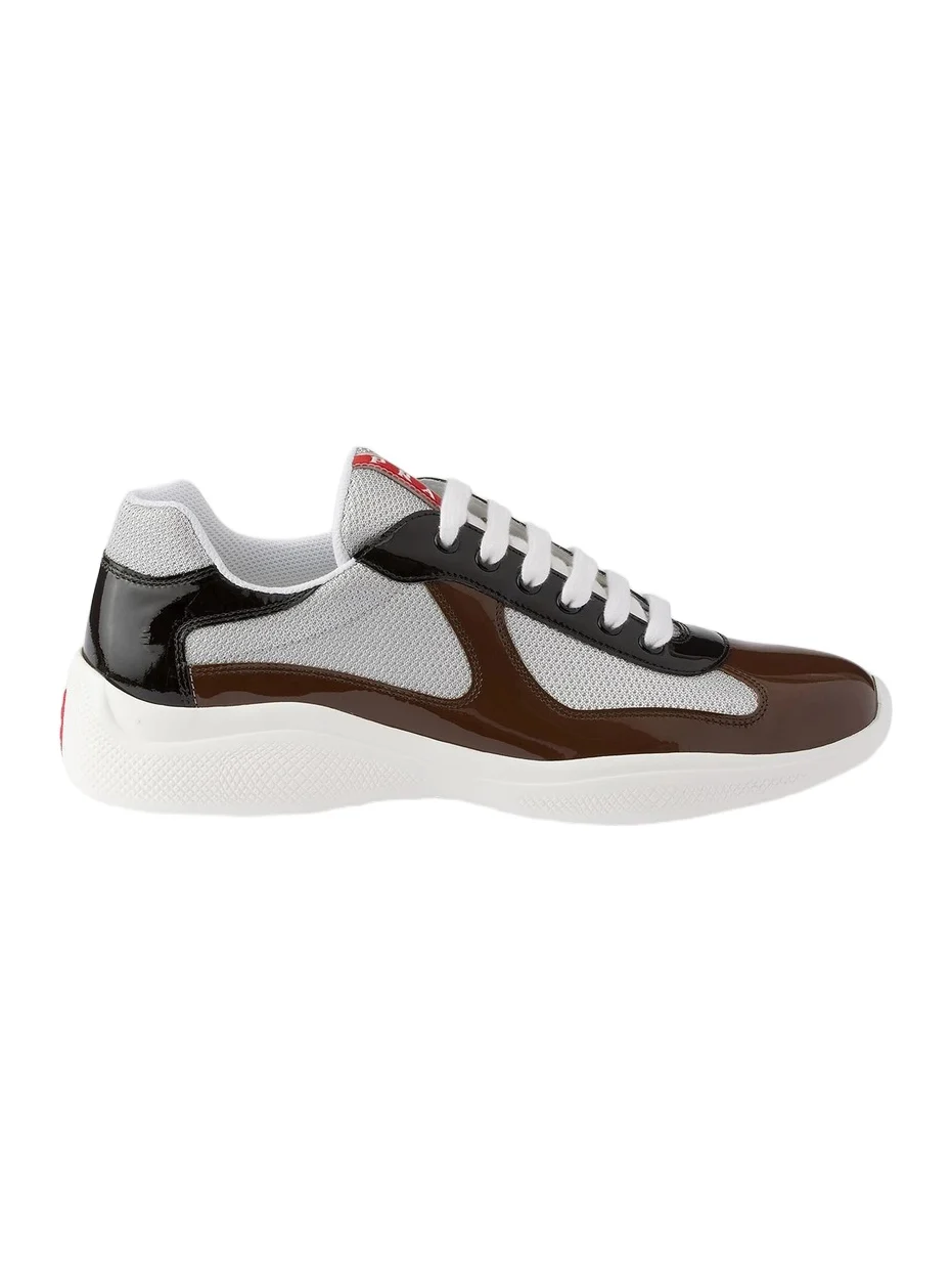 Men's Patent Leather and Technical Fabric America's Cup Sneakers