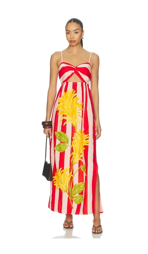 VERANDAH Twist Draped Maxi Dress