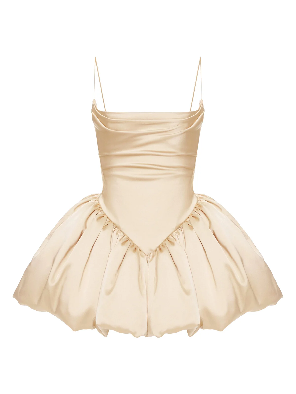 Saris Satin Convertible Mini Dress