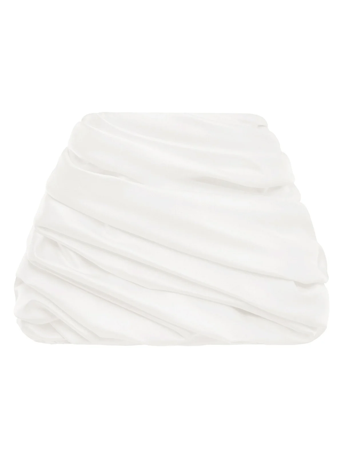 Ruched Mini Skirt With Detachable Train Ruched Mini Skirt With Detachable Train