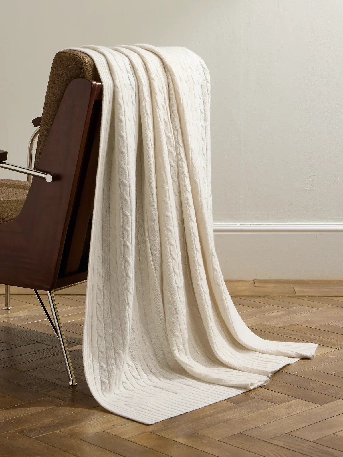 Ralph Lauren Home Cable-Knit Cashmere Throw - Men