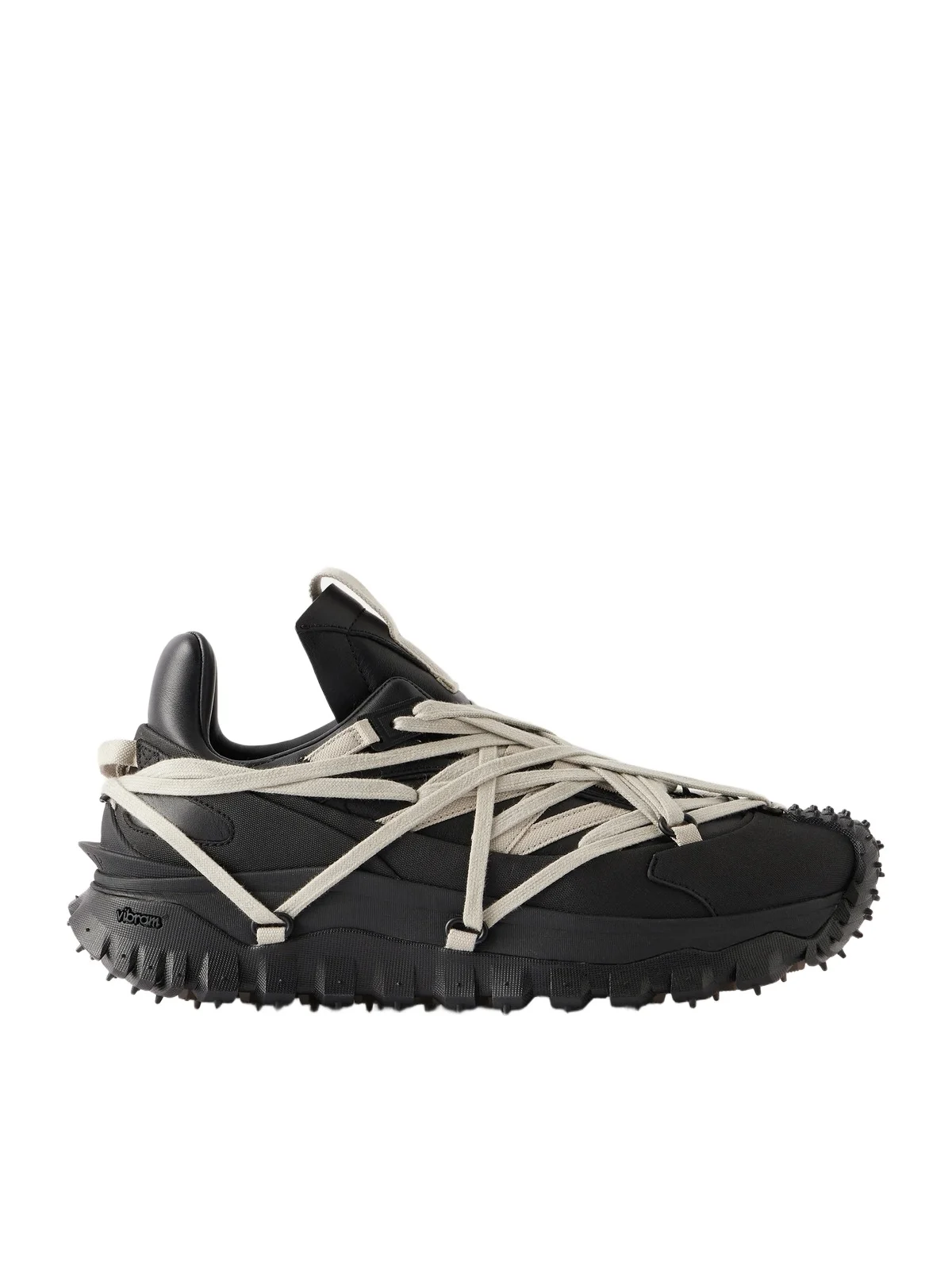 Rick Owens Moncler Trailgrip Megalace® Leather and Rubber Sneakers - Men