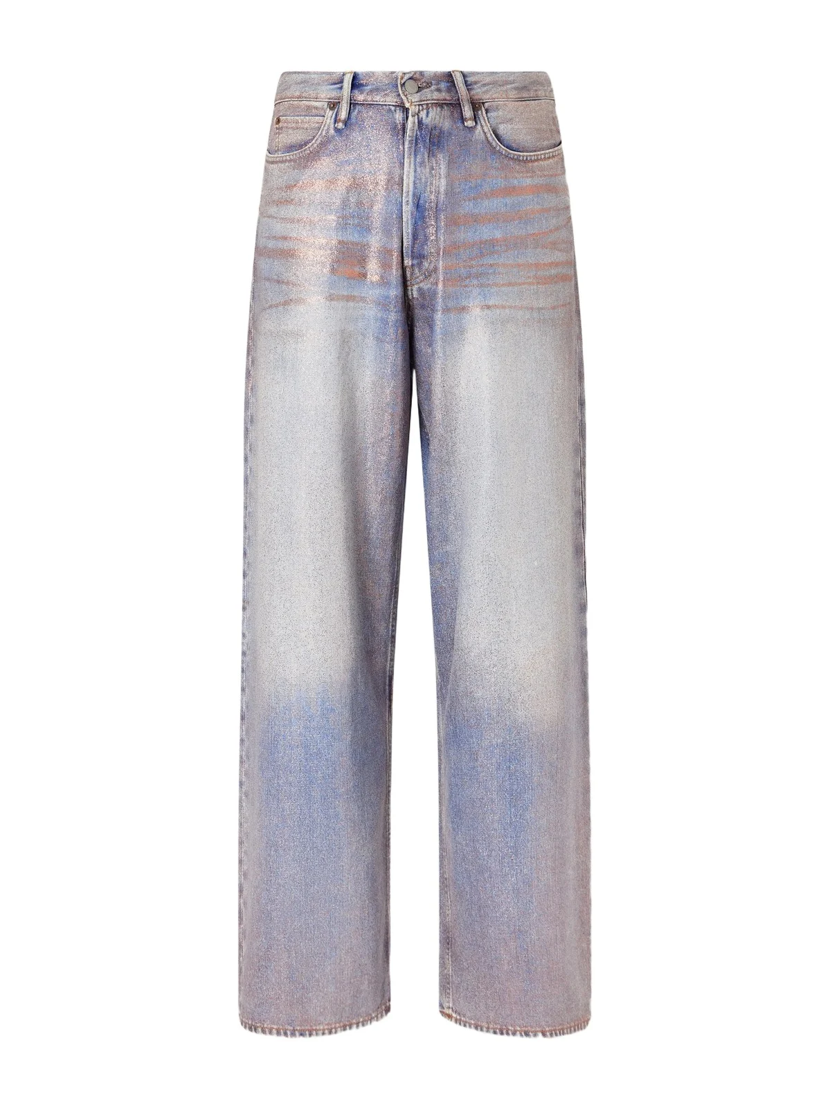 Acne Studios Wide-Leg Glittered Jeans - Men