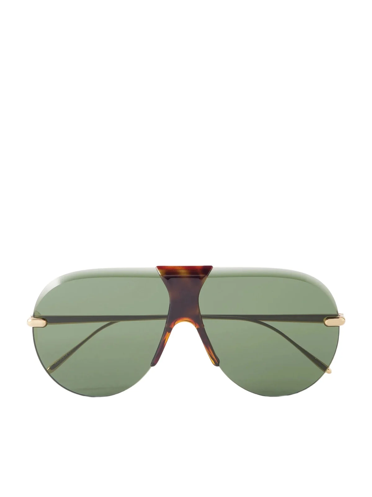 Loewe Rimless Aviator-Style Gold-Tone Metal Sunglasses - Men