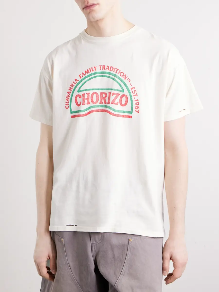 Willy Chavarria Chorizo Logo-Print Cotton-Jersey T-Shirt - Men | Thumbnail 3 Willy Chavarria Chorizo Logo-Print Cotton-Jersey T-Shirt - Men | Thumbnail 3