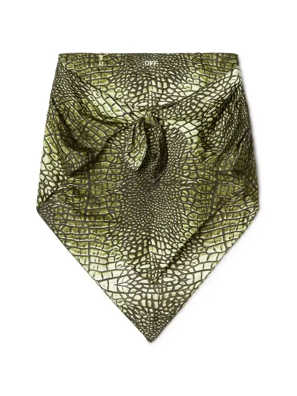 Green Crocodile Bandana Skirt