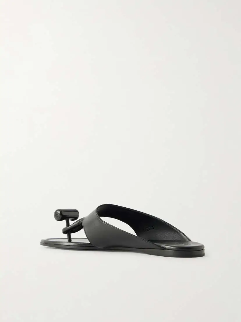 Loewe Toggle Leather Slides | Thumbnail 3