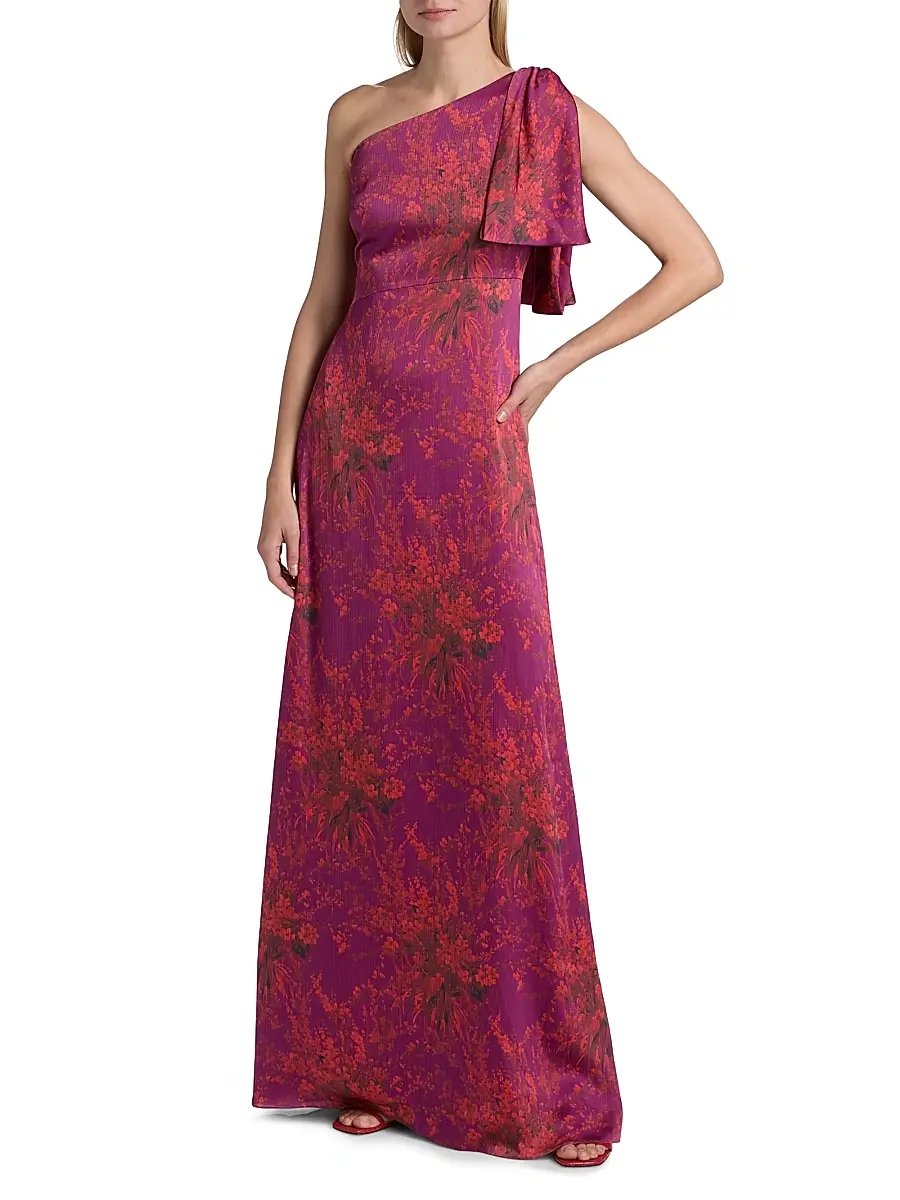 SACHIN & BABI Women's Chelsea Floral One-Shoulder Gown | Thumbnail 2