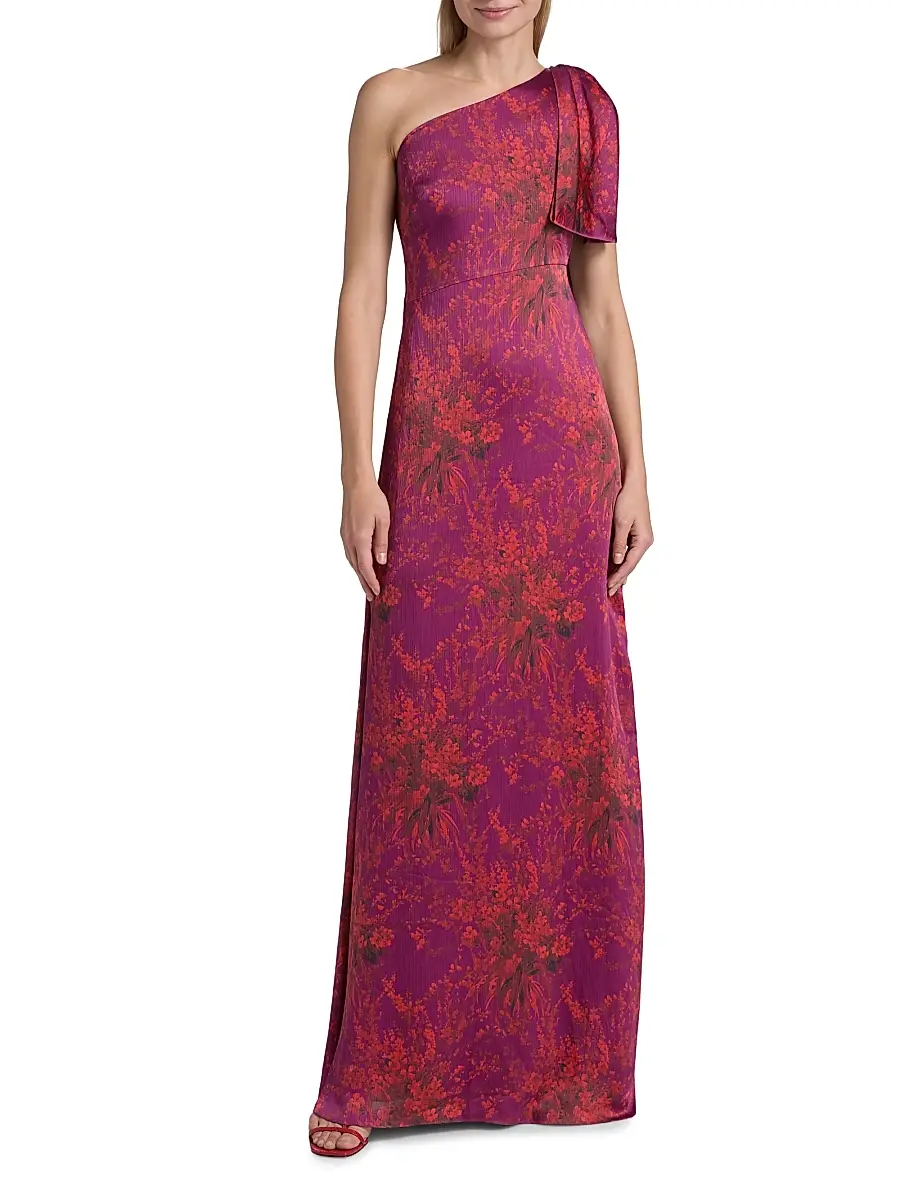 SACHIN & BABI Women's Chelsea Floral One-Shoulder Gown | Thumbnail 3