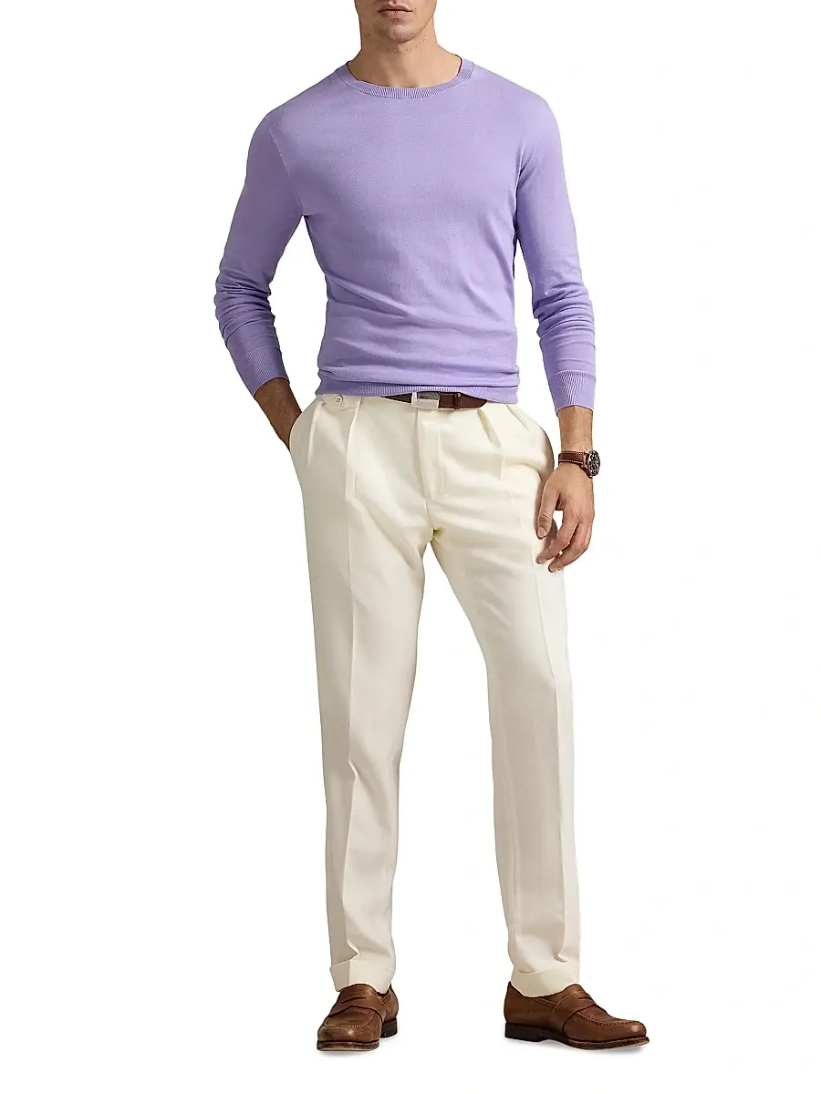 Polo Ralph Lauren Men's Cotton Crewneck Sweater | Thumbnail 2 Polo Ralph Lauren Men's Cotton Crewneck Sweater | Thumbnail 2