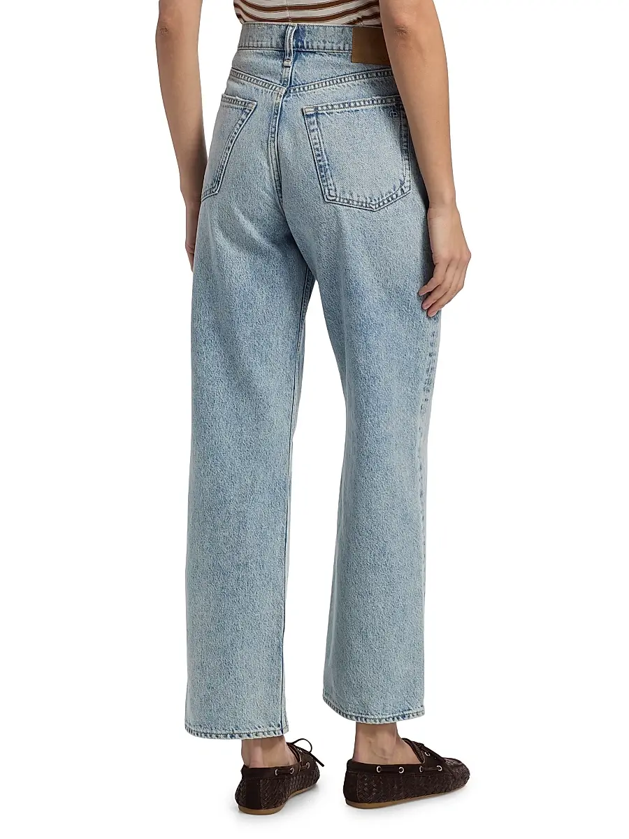 rag & bone Women's Shea High-Rise Relaxed Straight Jeans | Thumbnail 5