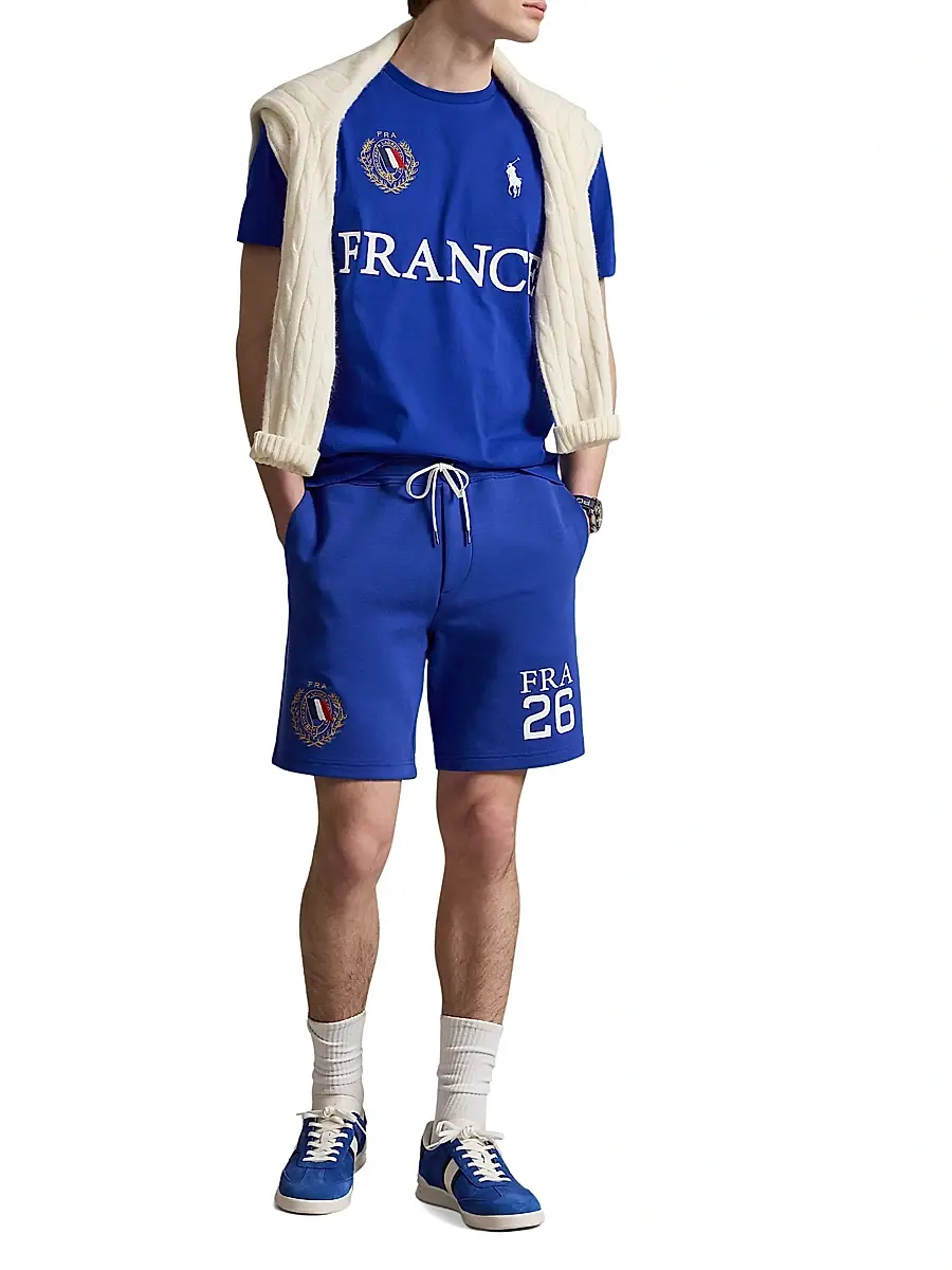 Polo Ralph Lauren Men's France Double-Knit Tech Shorts | Thumbnail 2 Polo Ralph Lauren Men's France Double-Knit Tech Shorts | Thumbnail 2