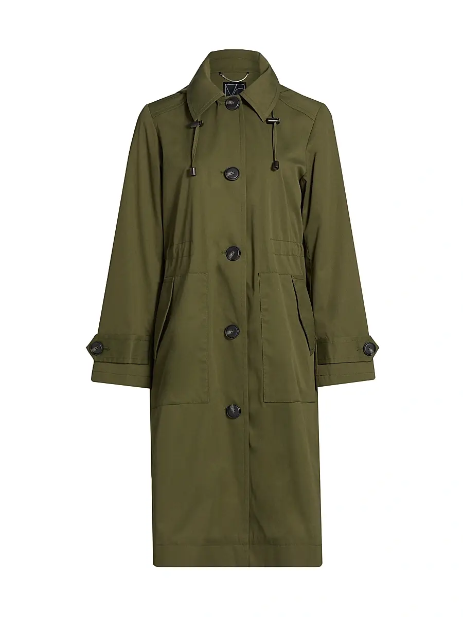 Mercer Collective Women's Melissa Trench Coat - Olive | Image 1 Mercer Collective Women's Melissa Trench Coat - Olive | Image 1