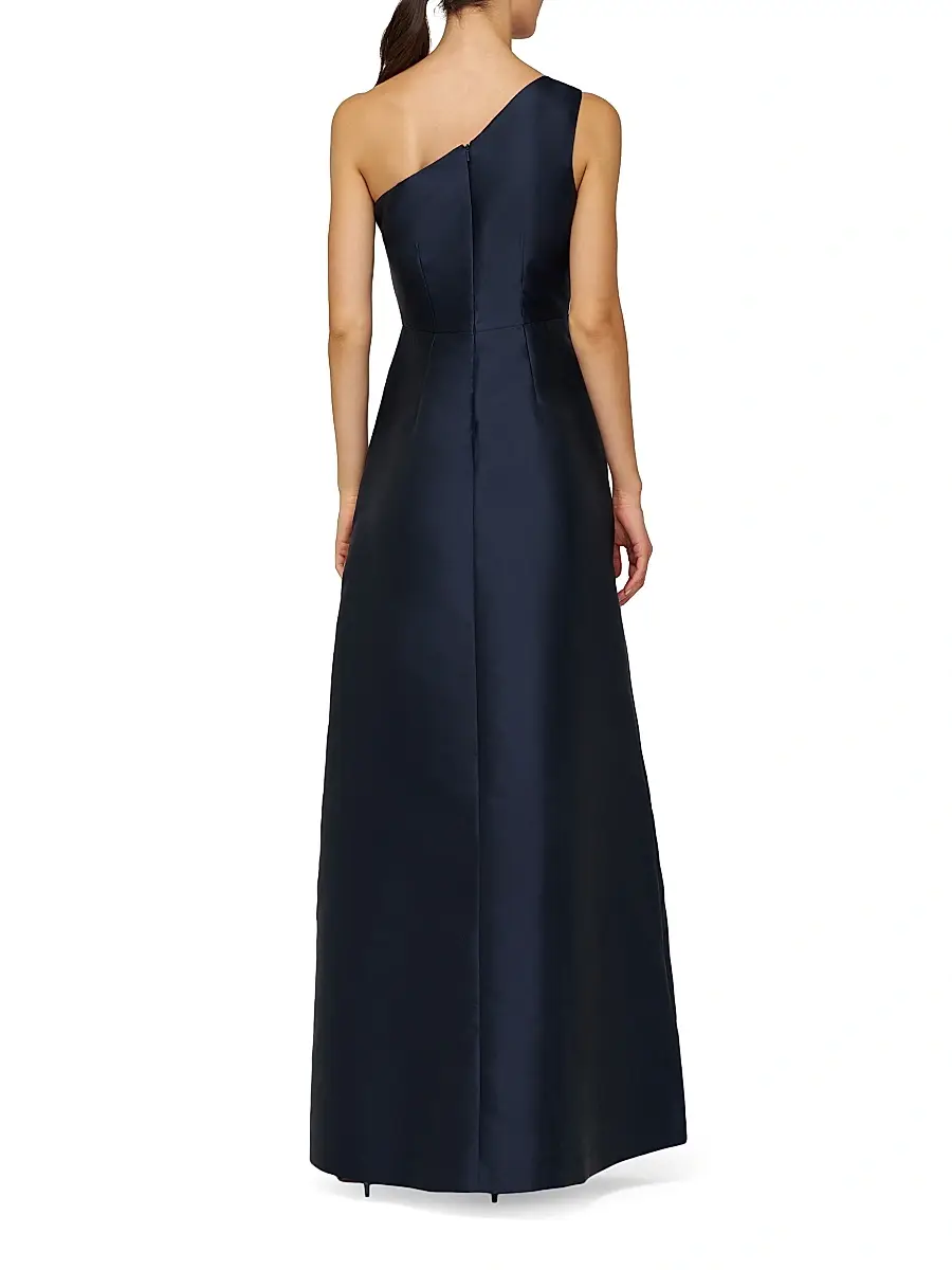 Kay Unger Women's Giada Embellished One-Shoulder A-Line Gown | Thumbnail 5 Kay Unger Women's Giada Embellished One-Shoulder A-Line Gown | Thumbnail 5