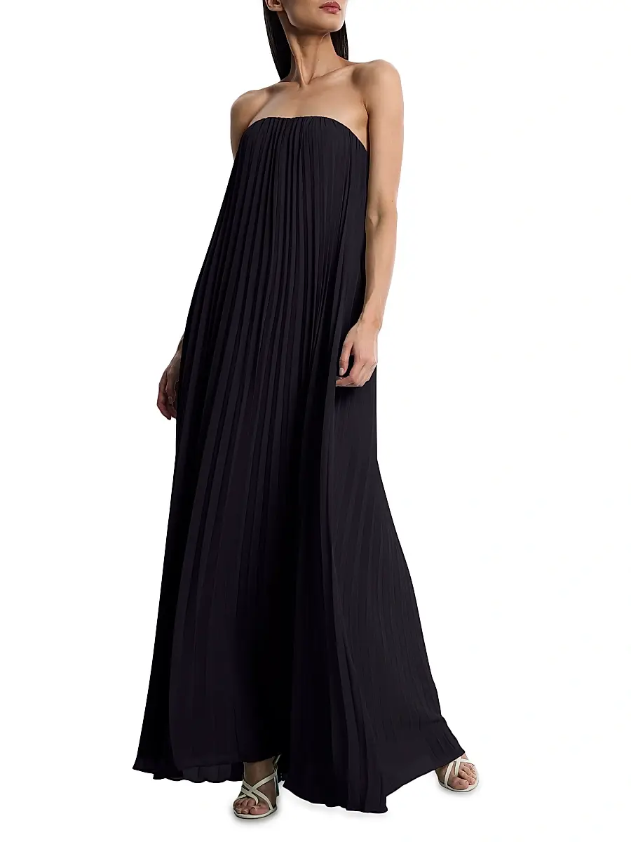 BCBGMAXAZRIA Women's Sunburst Pleated Gown | Thumbnail 2