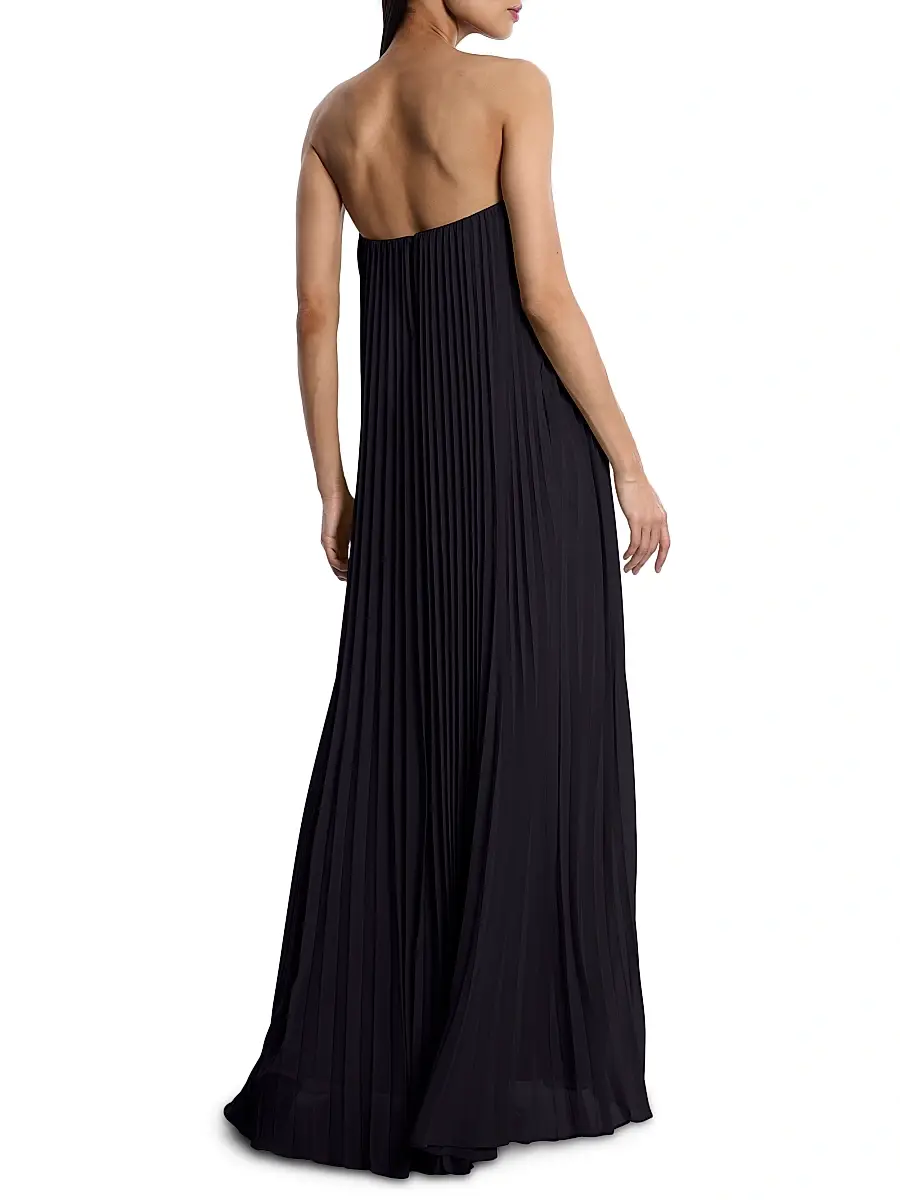 BCBGMAXAZRIA Women's Sunburst Pleated Gown | Thumbnail 5