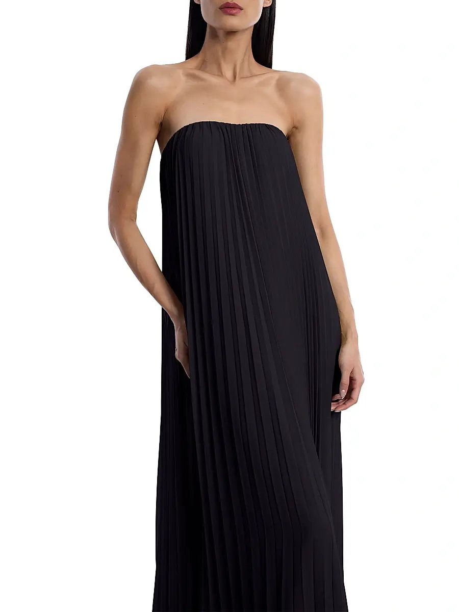 BCBGMAXAZRIA Women's Sunburst Pleated Gown | Thumbnail 6
