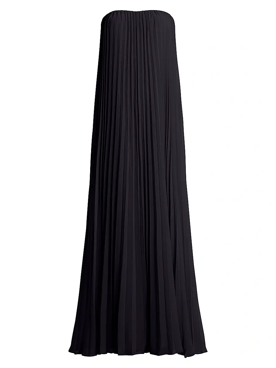 BCBGMAXAZRIA Women's Sunburst Pleated Gown