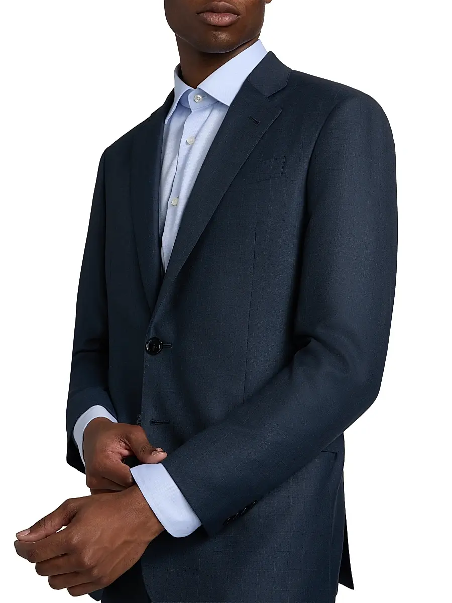 Giorgio Armani Men's Wool Single-Breasted Suit | Thumbnail 6 Giorgio Armani Men's Wool Single-Breasted Suit | Thumbnail 6