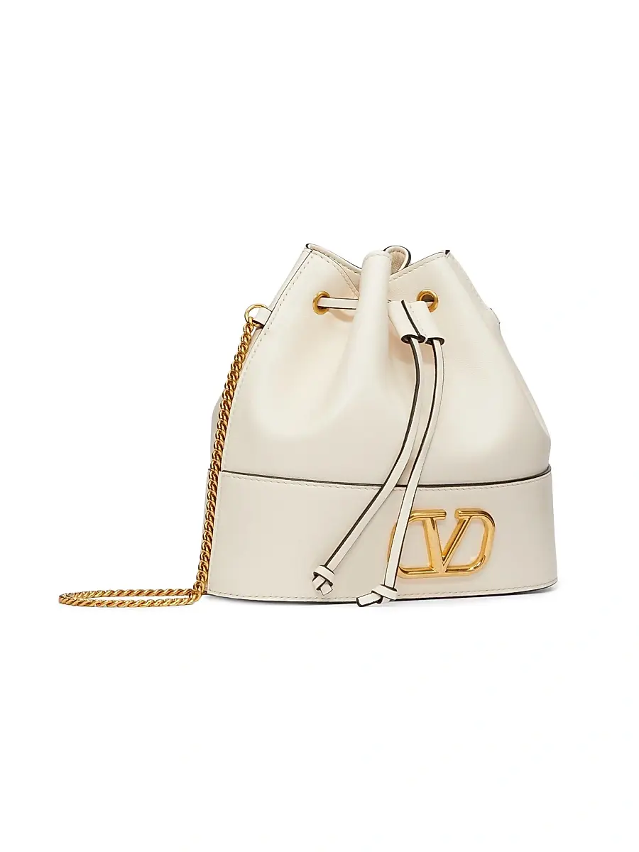 Valentino Women's Mini Bucket Bag in Nappa with Vlogo Signature Chain | Thumbnail 3