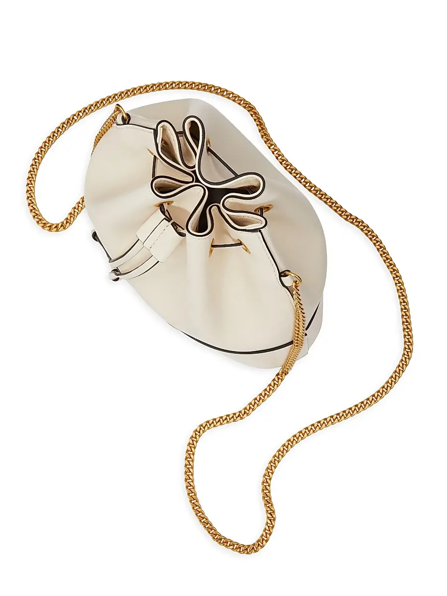 Valentino Women's Mini Bucket Bag in Nappa with Vlogo Signature Chain | Thumbnail 6