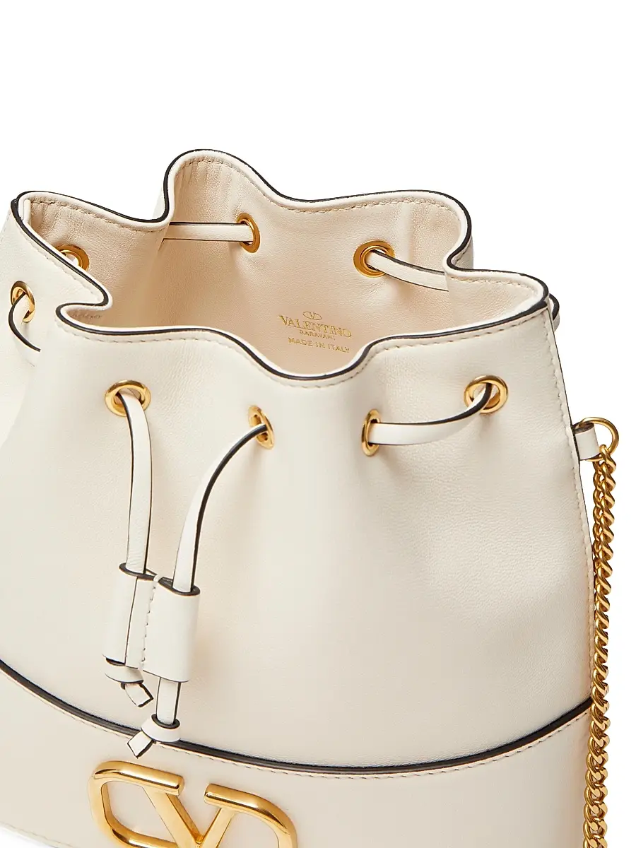 Valentino Women's Mini Bucket Bag in Nappa with Vlogo Signature Chain | Thumbnail 7