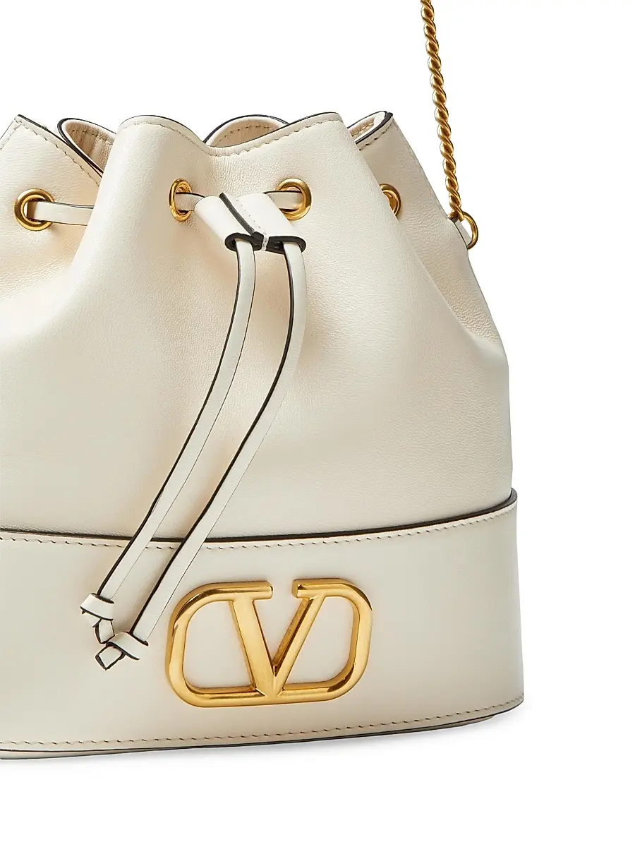 Valentino Women's Mini Bucket Bag in Nappa with Vlogo Signature Chain | Thumbnail 8