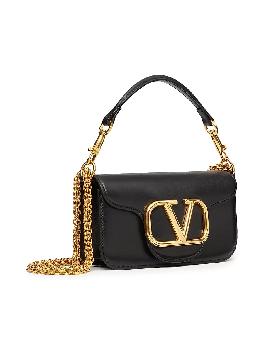 Valentino Women's Locò Small Shoulder Bag in Calfskin - Black | Thumbnail 3 Valentino Women's Locò Small Shoulder Bag in Calfskin - Black | Thumbnail 3