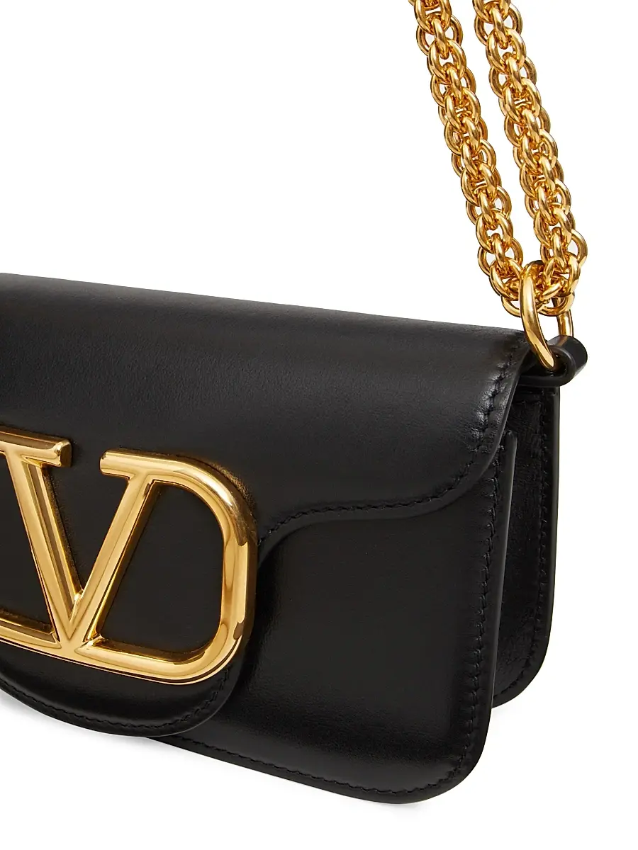 Valentino Women's Locò Small Shoulder Bag in Calfskin - Black | Thumbnail 7 Valentino Women's Locò Small Shoulder Bag in Calfskin - Black | Thumbnail 7